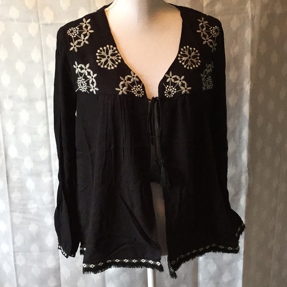 Romeo & Juliet Couture Embroidered Tassel Jacket - Picture 1 of 4